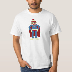 Socken-Affe-Superheld T-Shirt
