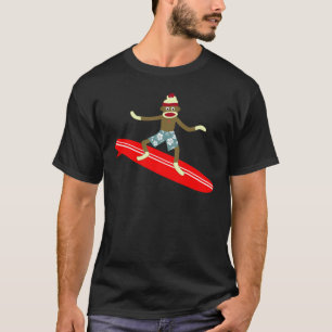 Socken-Affe-Surfer T-Shirt