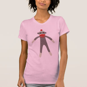Socken-Affe-umschaltbare bloße Spitze T-Shirt