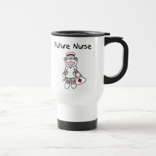 Socken-Affe-zukünftige Krankenschwester-T - Shirt Reisebecher