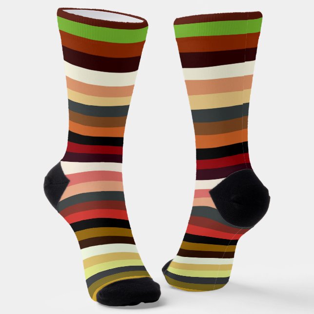 Socken aus Erdtone (Gewinkelt)
