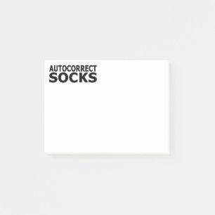 Socken automatisch korrigieren post-it klebezettel
