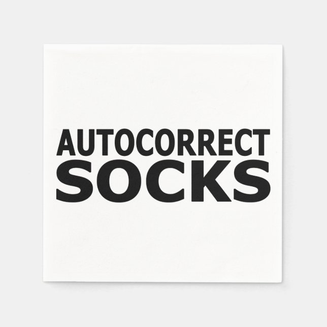 Socken automatisch korrigieren serviette (Vorderseite)