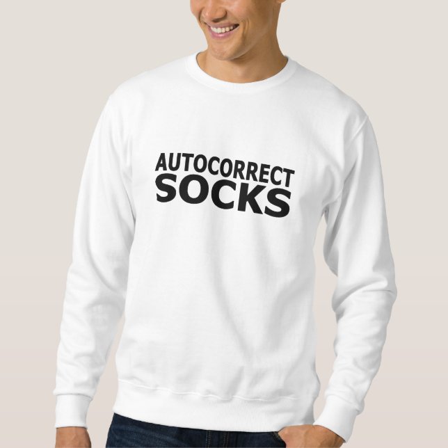 Socken automatisch korrigieren sweatshirt (Vorderseite)