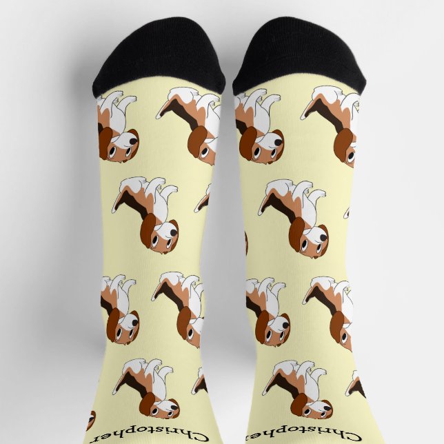 Socken Beagle Hund Design (Oben)