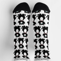 Socken Black Cat Design