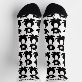 Socken Black Cat Design