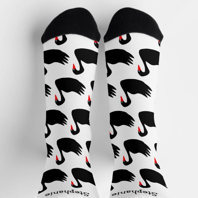 Socken Black Swan Design (Oben)