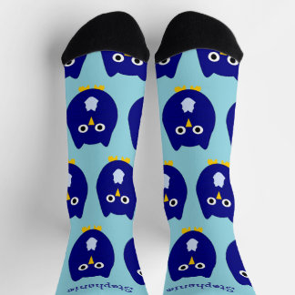 Socken Blue Owl Design