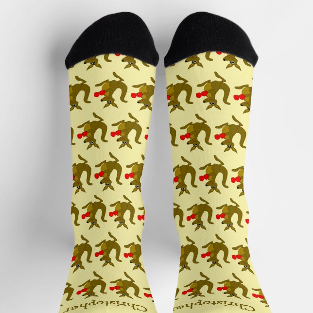 Socken Boxen Känguru-Design (Oben)