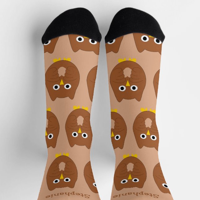 Socken Brown Owl Design (Oben)