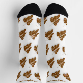 Socken Chocolate Butterfly Design
