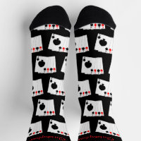 Socken Deck Of Cards Vier Asse Design