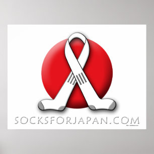 Socken für Japan Poster Art