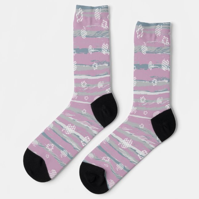 Socken – Gingham Orchard (Linkes Detail)