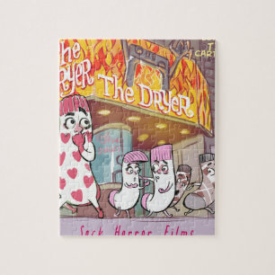 Socken Horrorfilme Der Trockner Lustig Puzzle