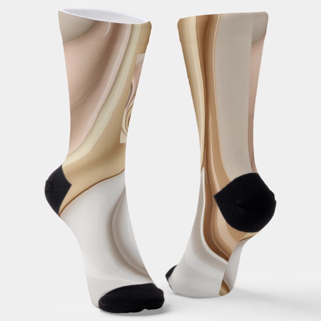 Socken in abstrakter Grafik (Gewinkelt)