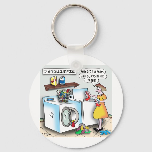 Socken in einem parallelen Universum Schlüsselanhänger (Vorderseite)