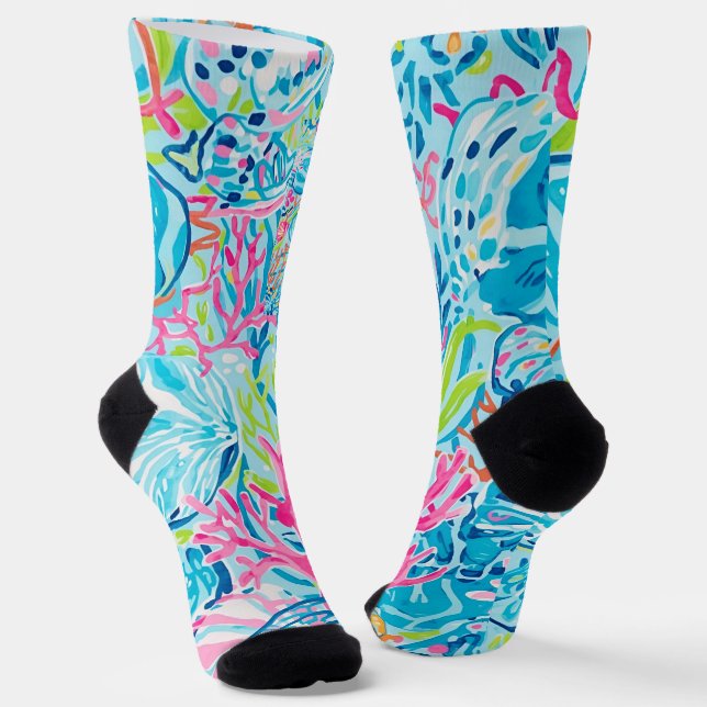Socken in stylischer Grafik (Gewinkelt)