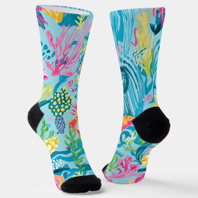 Socken in stylischer Grafik (Gewinkelt)