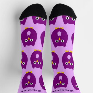 Socken Lila Schüsseldesign