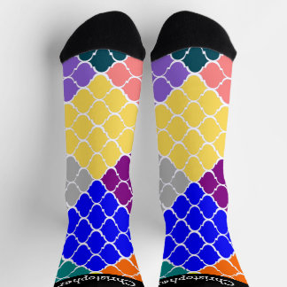 Socken mehrfarbig marokkanisches Musterdesign