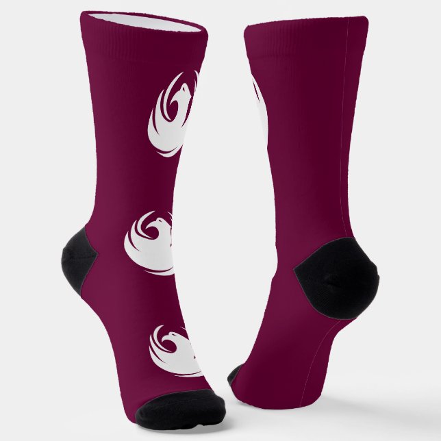 Socken mit Fahne von Phoenix City (Gewinkelt)