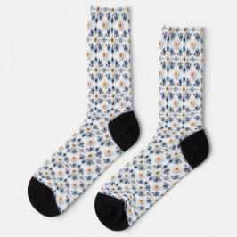 Socken mit hellen floralen Mustern
