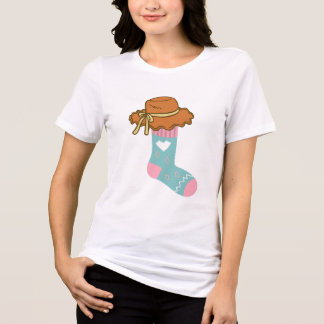 Socken mit Hut - Whimsical-Stil Tri-Blend Shirt