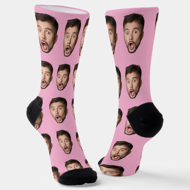 Socken mit individuellem Gesicht, personalisiertes (Gewinkelt)