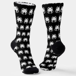 Socken mit Inky Bones Press Oktopus-Logo