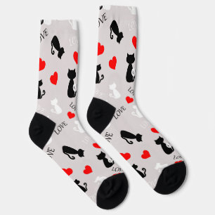 Socken mit Katzen