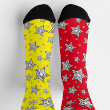 Socken mit Sternen