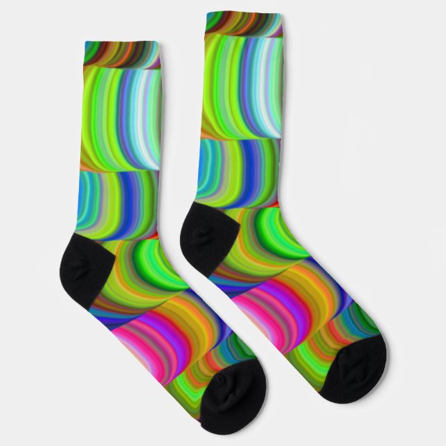 Socken mit welligem Muster (Rechts)