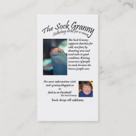 Socken-Oma-Visitenkarten Visitenkarte