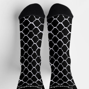 Socken Schwarz Marokkanisches Musterdesign