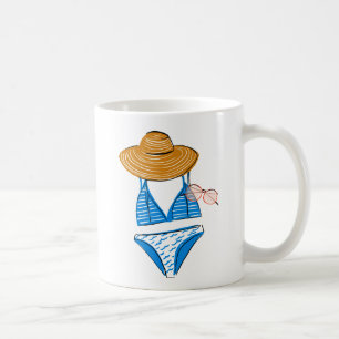 Socken Sie die Sonne auf - Blue Swimsuit 2 Kaffeetasse