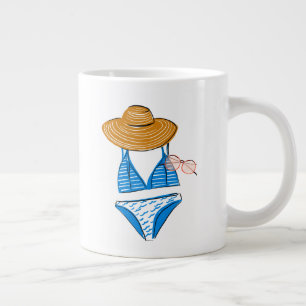 Socken Sie die Sonne hoch - Blue Swimsuit 2 Jumbo-Tasse
