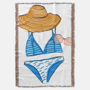 Socken Sie die Sonne hoch - Blue Swimsuit Decke