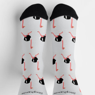 Socken Straußendesign