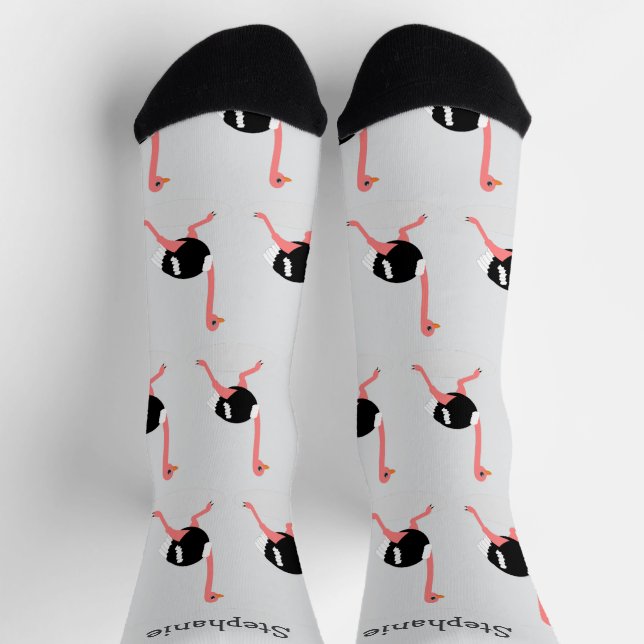 Socken Straußendesign (Oben)