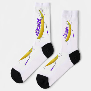 Socken - tanzende Bananen