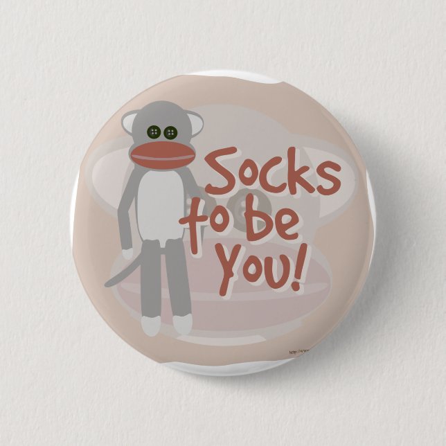 Socken, um du selbst zu sein! button (Vorderseite)