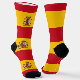 Socken unter der Flagge Spaniens