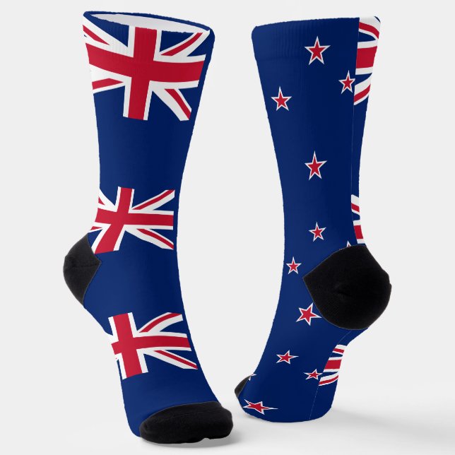 Socken unter neuseeländischer Flagge (Gewinkelt)