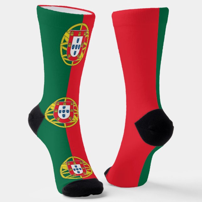 Socken unter portugiesischer Flagge (Gewinkelt)