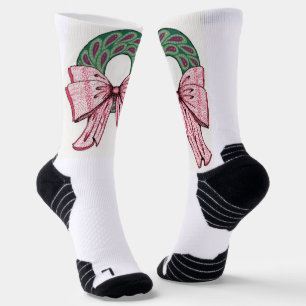 Socken. Weihnachtskranz-Design Socken