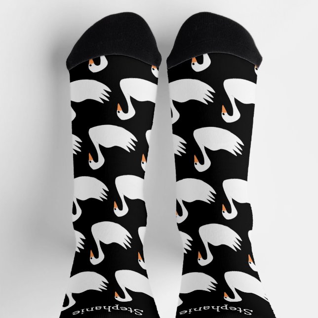 Socken White Swan Design (Oben)