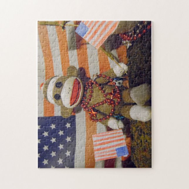 Sockenaffepuzzlespiel Puzzle (Vertikal)