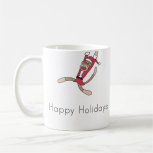 Sockenaffeweihnachtskaffee-Tasse Tasse